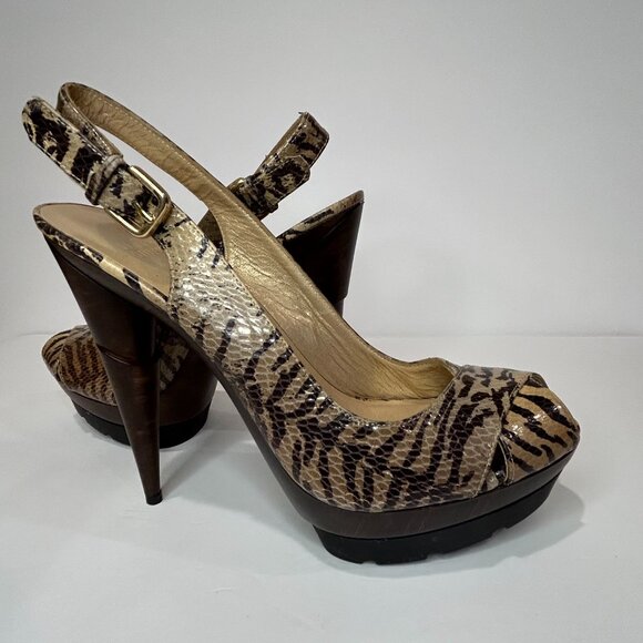 Stuart Weitzman Shoes - STUART WEITZMAN Wessex Limited Edition Snake Print Platform Shoe